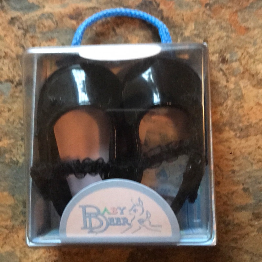 Baby’s Deer Crib Stage Black Lace Shoe - Picture 2 of 2
